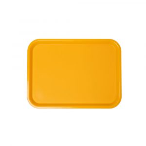 Vassoio in polipropilene rettangolare giallo