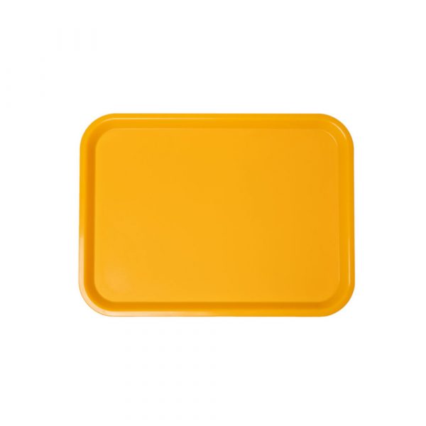 Vassoio in polipropilene rettangolare giallo