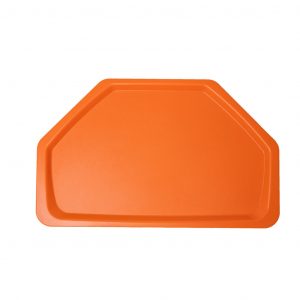 Vassoio in polipropilene trapezoidale arancione